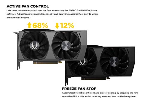 ZOTAC Gaming GeForce RTX 3060 Twin Edge OC 12GB GDDR6 192-bit 15 Gbps PCIE 4.0 Gaming Graphics Card, IceStorm 2.0 Cooling, Active Fan Control, Freeze Fan Stop ZT-A30600H-10M ZOTAC Gaming GeForce RTX 3060 Twin Edge OC 12GB GDDR6 192-bit 15 Gbps PCIE 4.0 Gaming Graphics Card, IceStorm 2.0 Cooling, Active Fan Control, Freeze Fan Stop ZT-A30600H-10M
